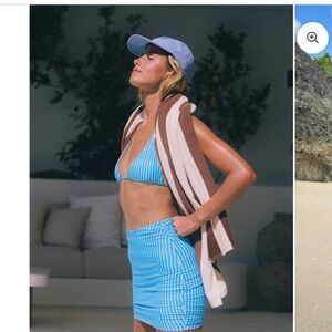 BNWT Leni Swims LILI SKIRT- TROPEA Reversible swim skirt coverup size small